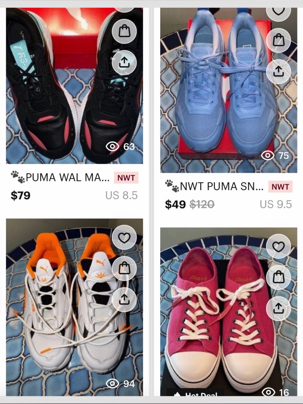 PUMA ALL LISTINGS